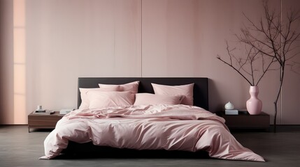 bedroom pink silk sheets