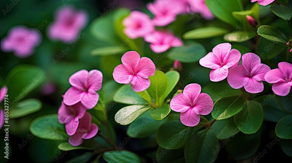 Poster bloom small pink flowers