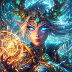 Ethereal Creature of Magic and Mystery in Vibrant Fantasy Art