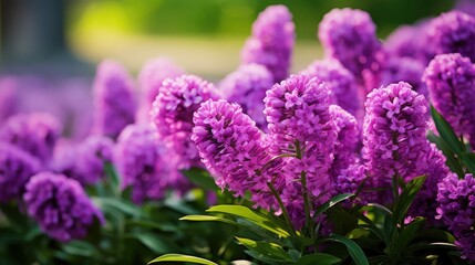 Fototapeta premium lush spring purple flowers