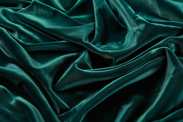 Fototapeta premium A luxurious background with a close-up of thick, plush velvet in a rich jewel-toned emerald, exuding opulence and depth.
