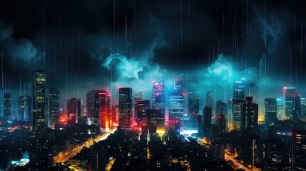 Obraz premium night emergency lights background