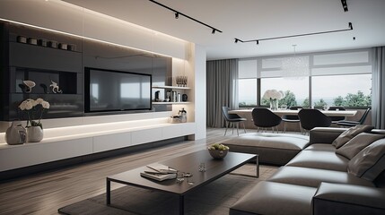 glass apartment interior