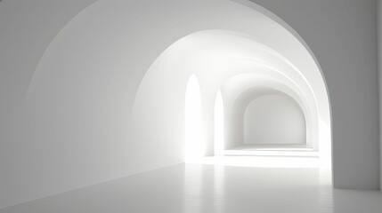 modern blurred arch interior