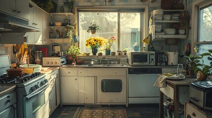 The minimalist beauty of a 90's kitchen.