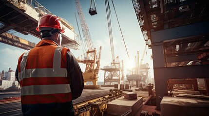 cargo construction Shipyard ship