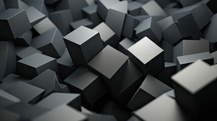 cubes grey geometric