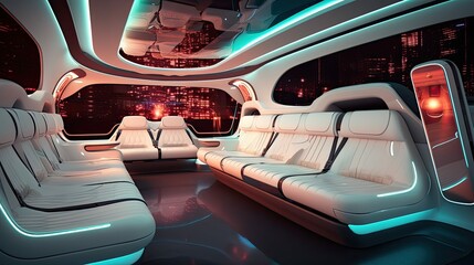 comfortable limo interior