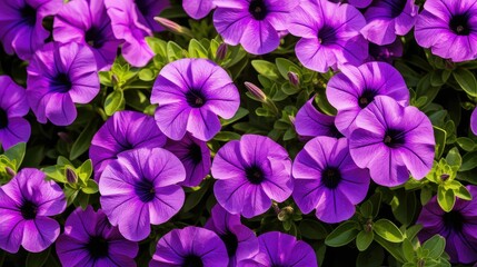 garden purple petunia