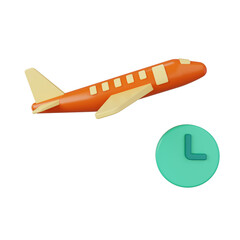 flight 3d render icon