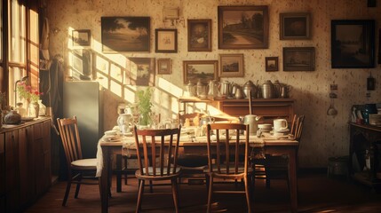 Obraz premium charm blurred room interiors