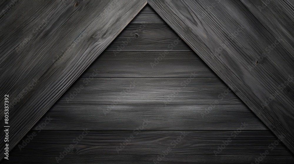 Wall mural contrast dark grey background wood