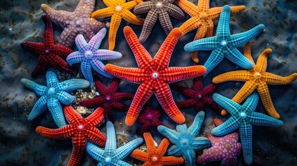 tertwed starfish sea star In the second photo