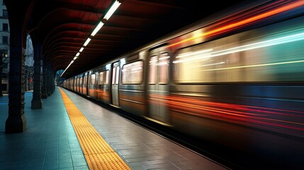 Fototapeta premium movement underground light