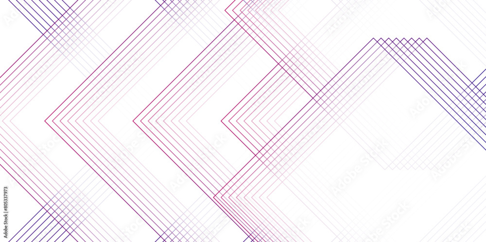 Poster  Abstract colorful modern technology design background. Blue and white futuristic architecture blueprint concept. Digital geometric connection blue lines with squares.