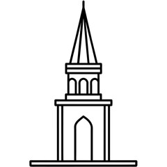 modern mosque tower, stylish modern mosque, (5)