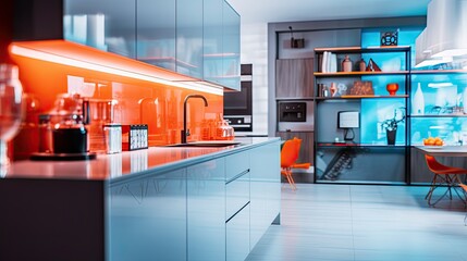 Obraz premium motion blurred blurred interior