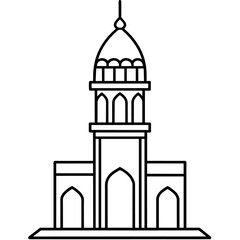 modern mosque tower, stylish modern mosque, (34)