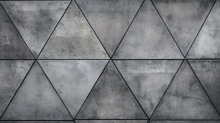 wall grey triangle pattern