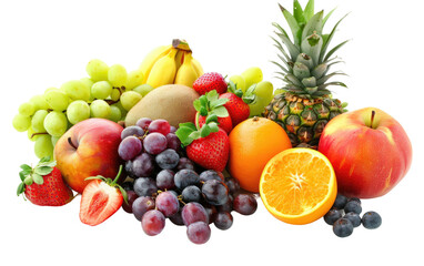 Delicious Fruit isolated on Transparent background.