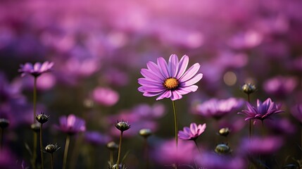 bloom purple flower field - Powered by Adobe