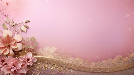 feminine pink  gold background