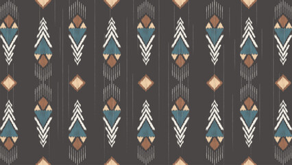 Geometric ethnic ikat texture  design. textile fashion pattern line ikat seamless pattern and batik fabric texture asian background wallpaper geometry indian. Ethnic abstract ikat art .
