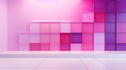 installation pink purple gradient