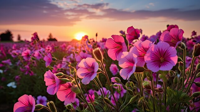 field pink evening primrose In the second photo