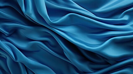 Fototapeta premium vibrant wrinkled fabric blue