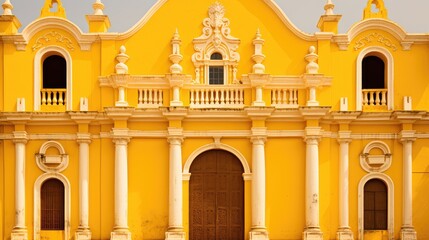 Fototapeta premium colonial yellow latin america