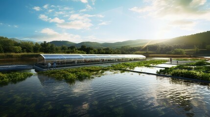 Fototapeta premium environment development fish farm