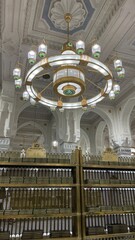 Indoor of Masjidil Haram Mosque in Mecca