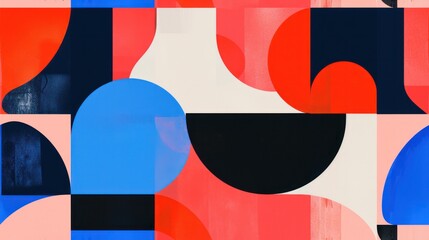 Abstract Geometry shapes Seamless Pattern Artwork puzzle Maze circle