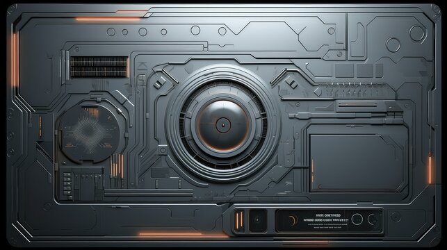 buttons light gray tech background