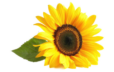 Sunflower, Vibrant Sunflower Blooms isolated on Transparent background.