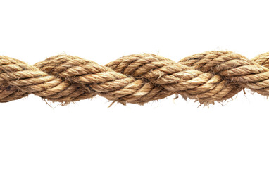 Strong Brown Rope Texture isolated on Transparent background.