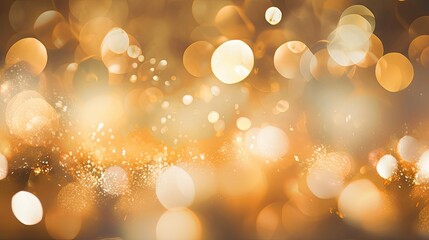bokeh gold lights background