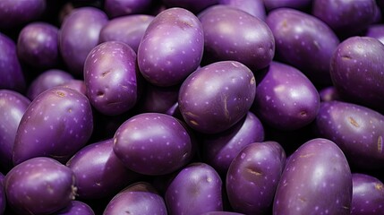 vibrant purple potatoes