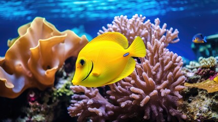 fish yellow tang