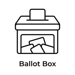 Download this premium icon of ballot box ready to use vector