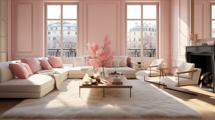 cozy pink rug