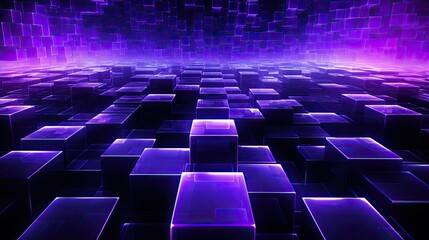 Obraz premium vibrant purple digital background