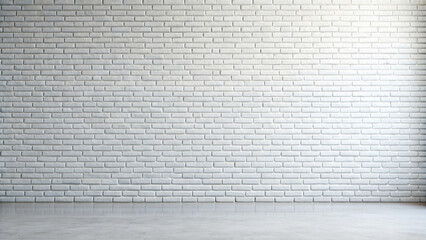 white bricks wall background.  indoors in daylight