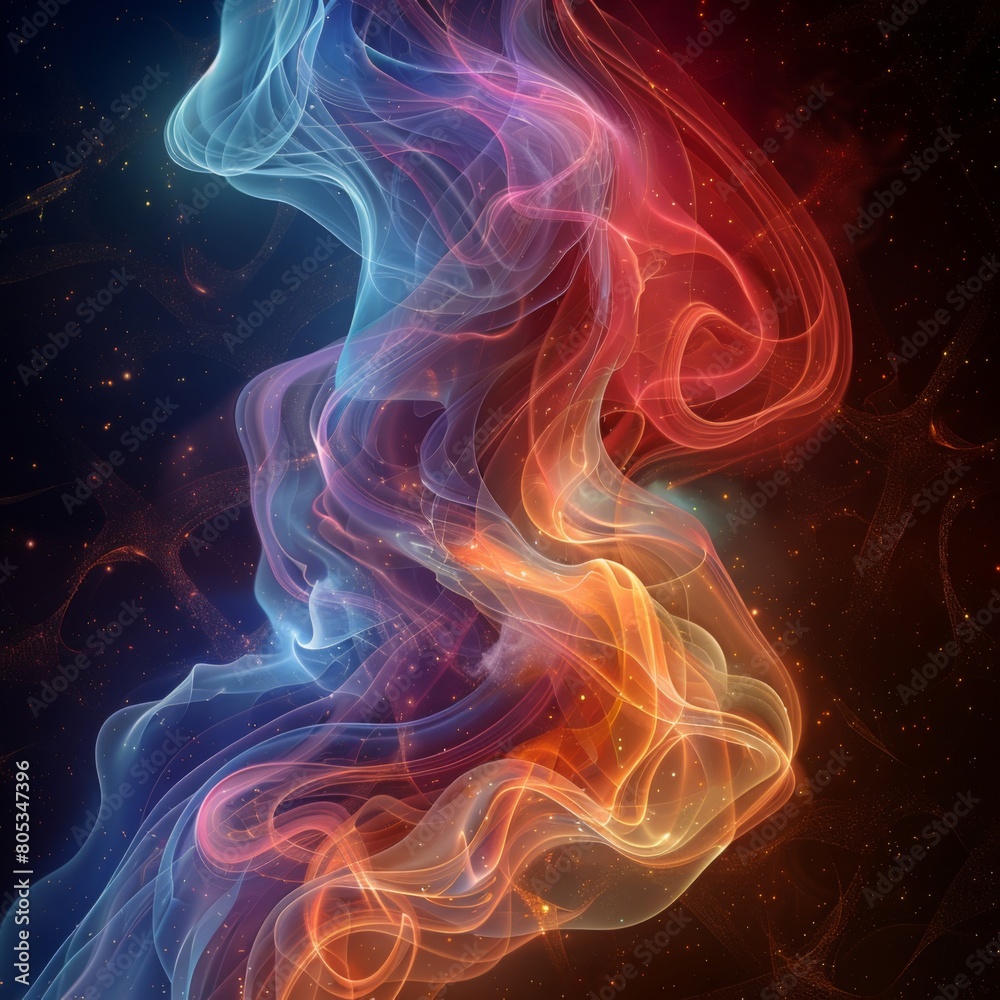 Wall mural abstract background design. 3 d rendering