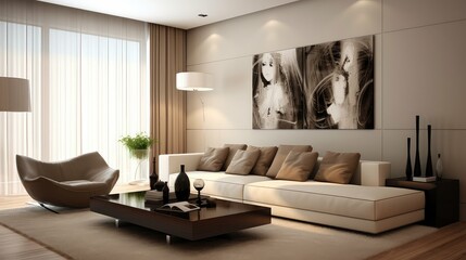 stylish modern apartment interior