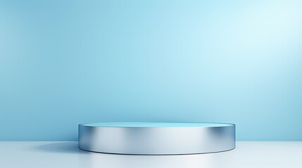 minimalist light blue and silver background