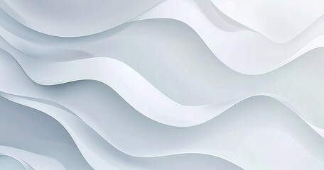 A softly curved white wave design exuding simplicity and elegance in this abstract background