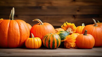 festive thanksgiving pumpkin background