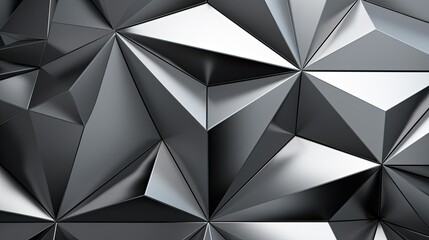 metallic grey triangles background